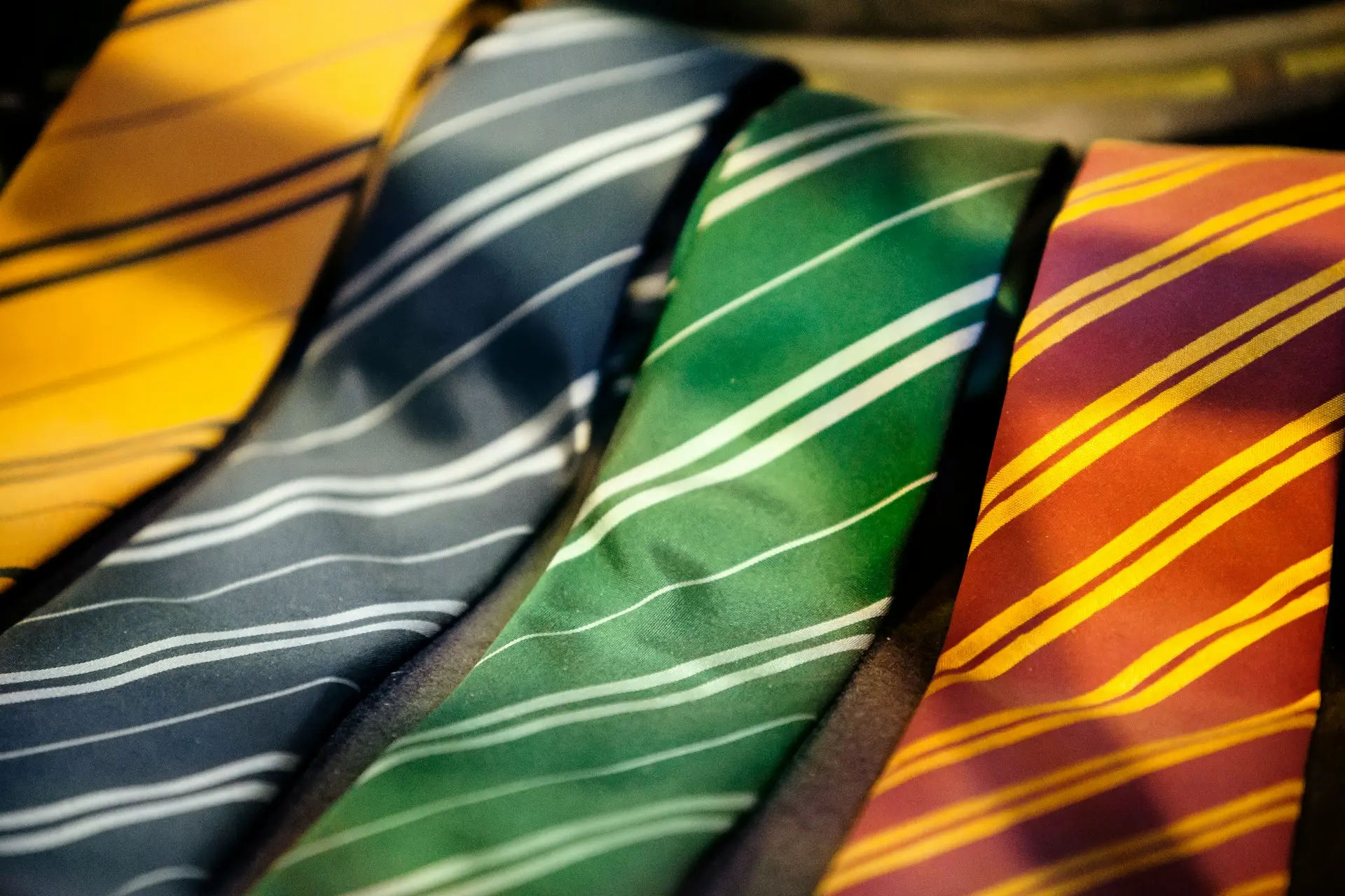 assorted-color neckties